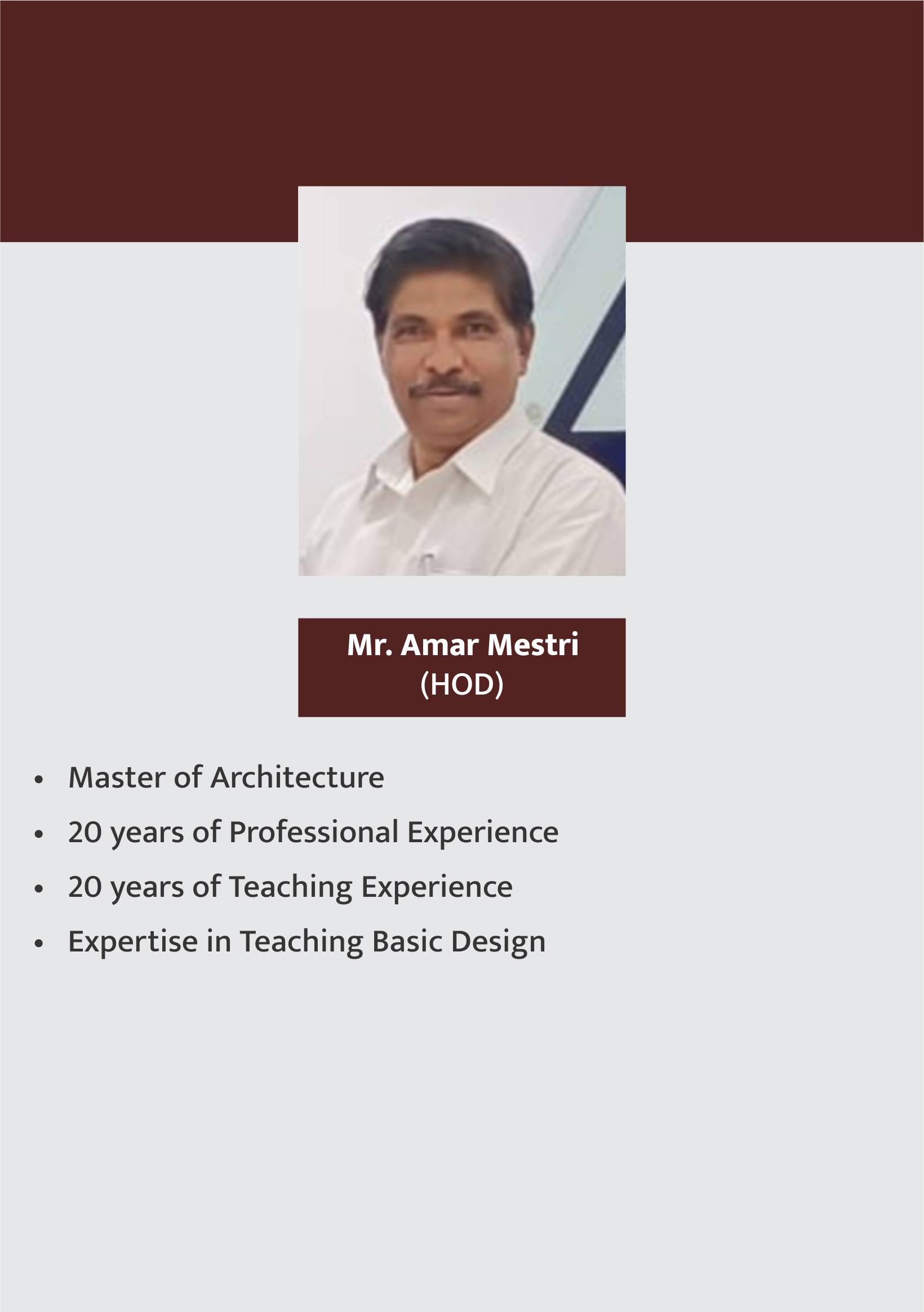 Shri.S. D. Patil College Of Architecture & Design | Interior Design